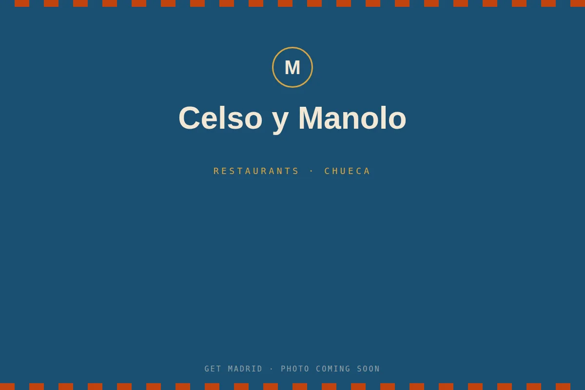 Plate of croquetas at Celso y Manolo restaurant in Chueca, Madrid