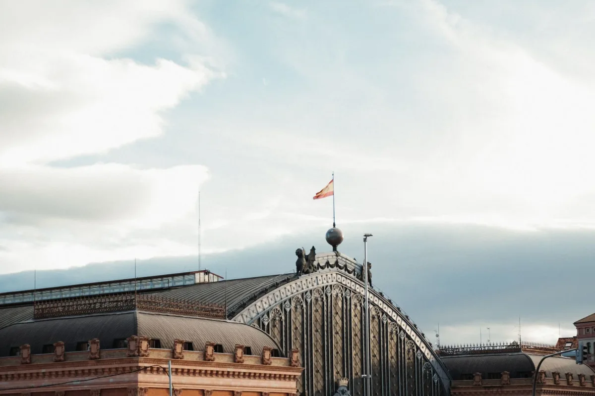 Atocha railway station in Madrid