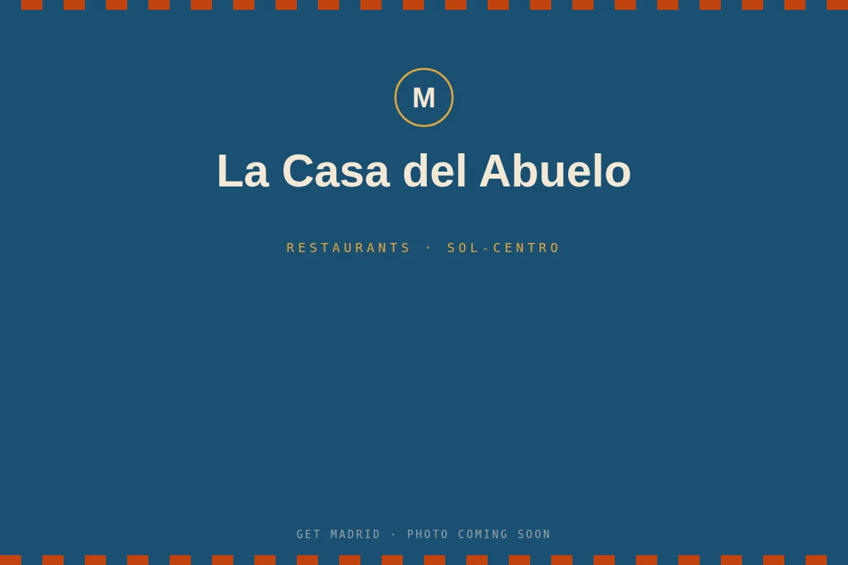 Sizzling gambas al ajillo garlic shrimp at La Casa del Abuelo in Madrid