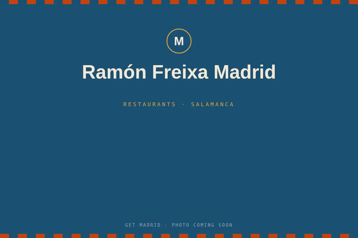 Elegant plated dish at Ramon Freixa Madrid restaurant inside Hotel Unico