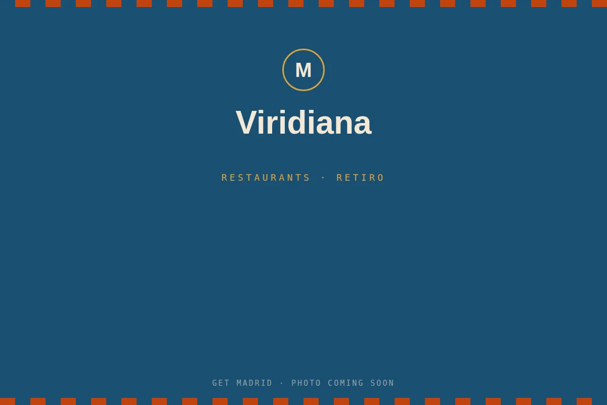 An elegantly plated seasonal dish at Viridiana restaurant near Retiro Park in Madrid